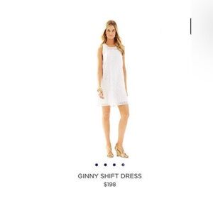 Lilly Pulitzer White Sleeveless Mini Dress Size XS 10% cotton